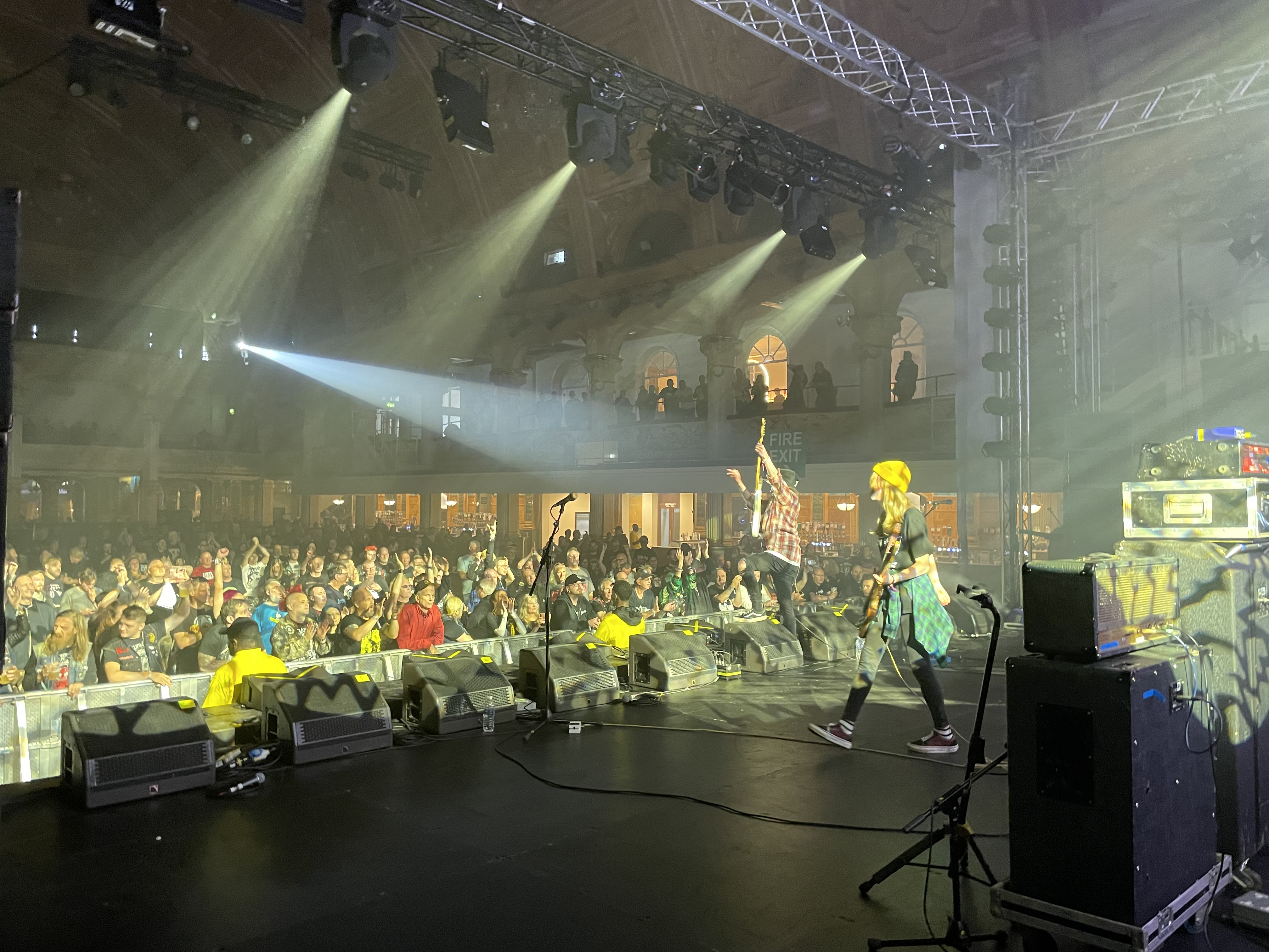 Slackrr performing on the main stage at Rebellion festival in 2023.