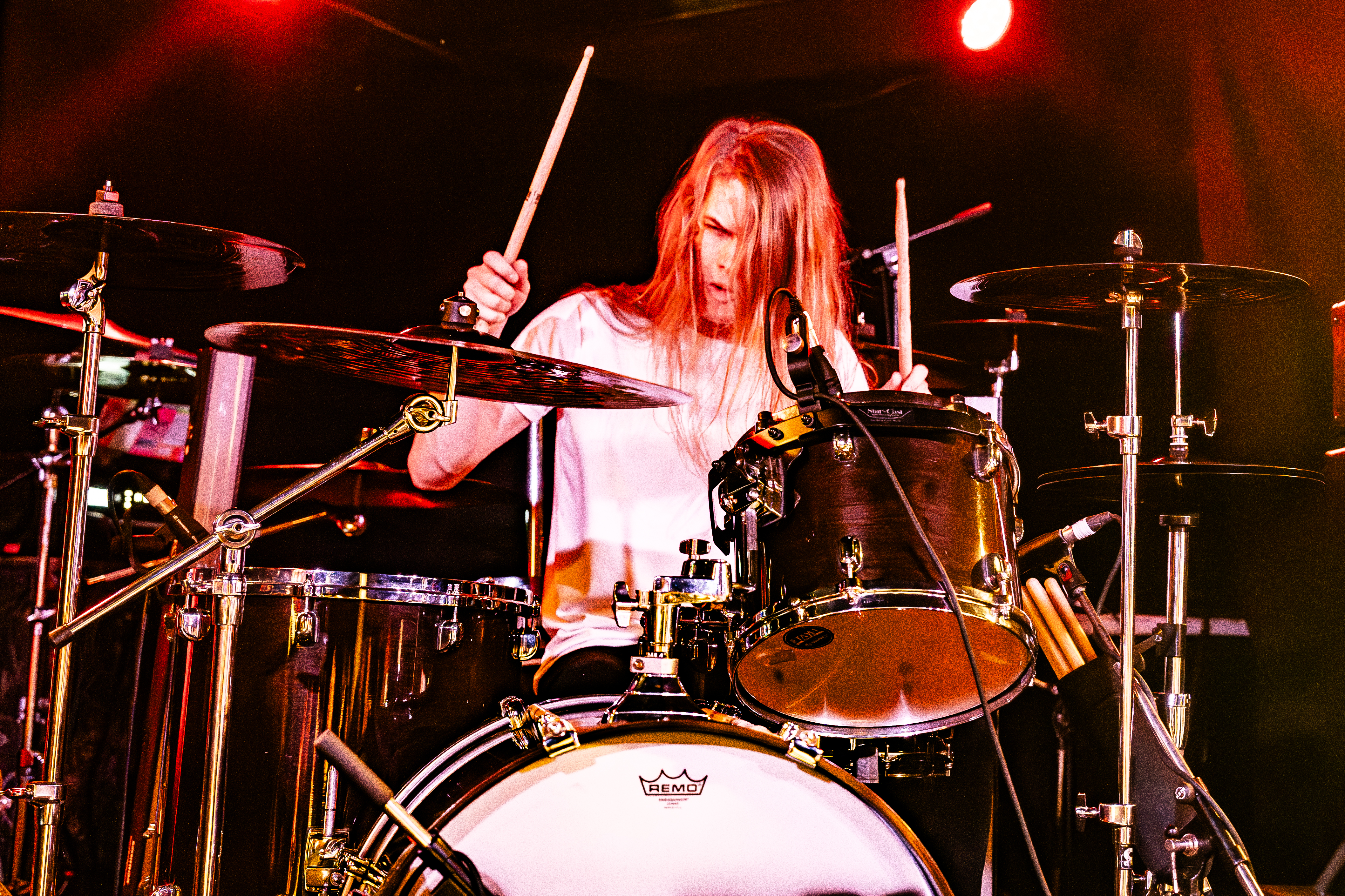 Slackrr's drummer, Louis.