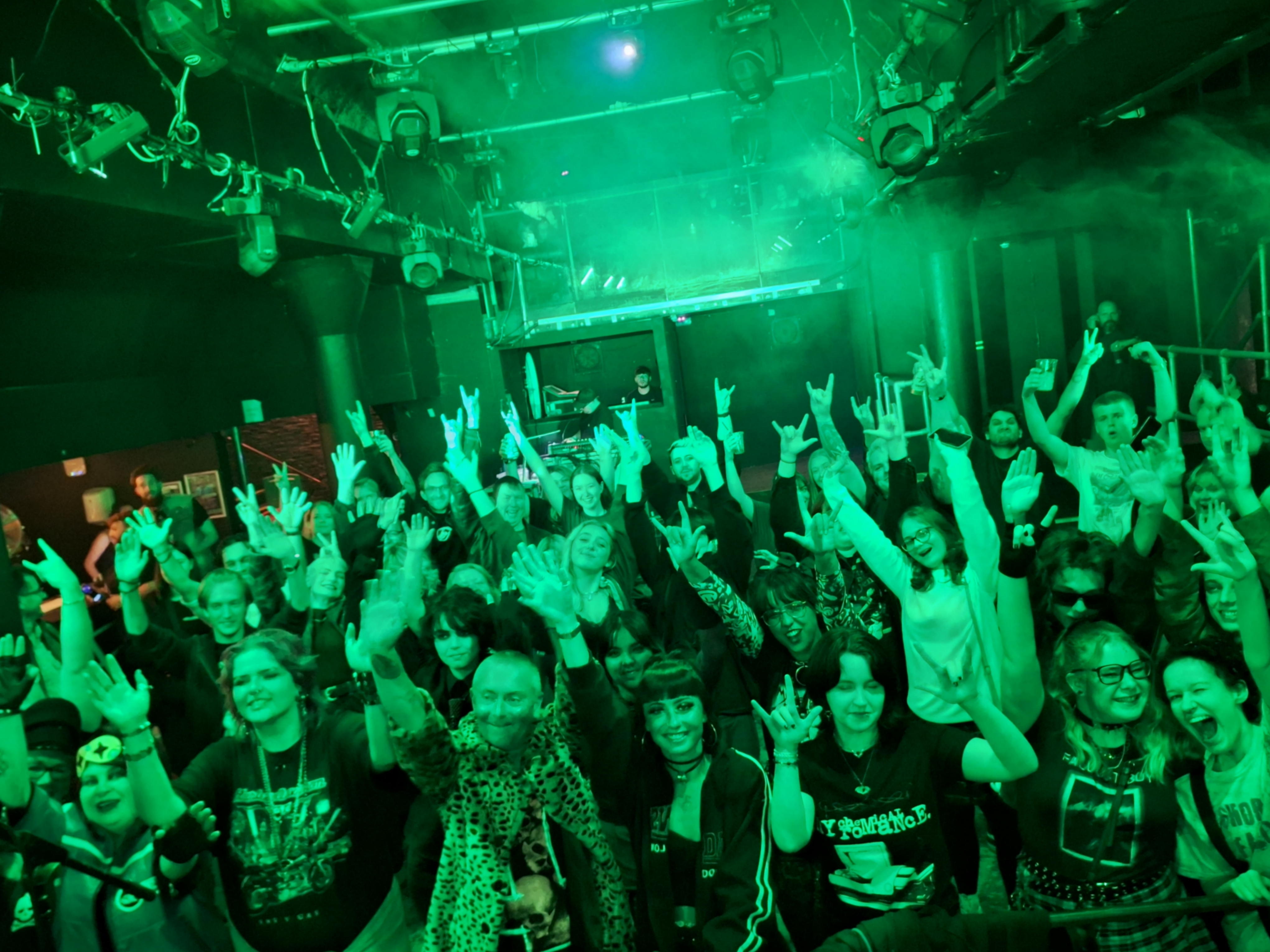 A photo of the crowd from one of Slackrr's shows.