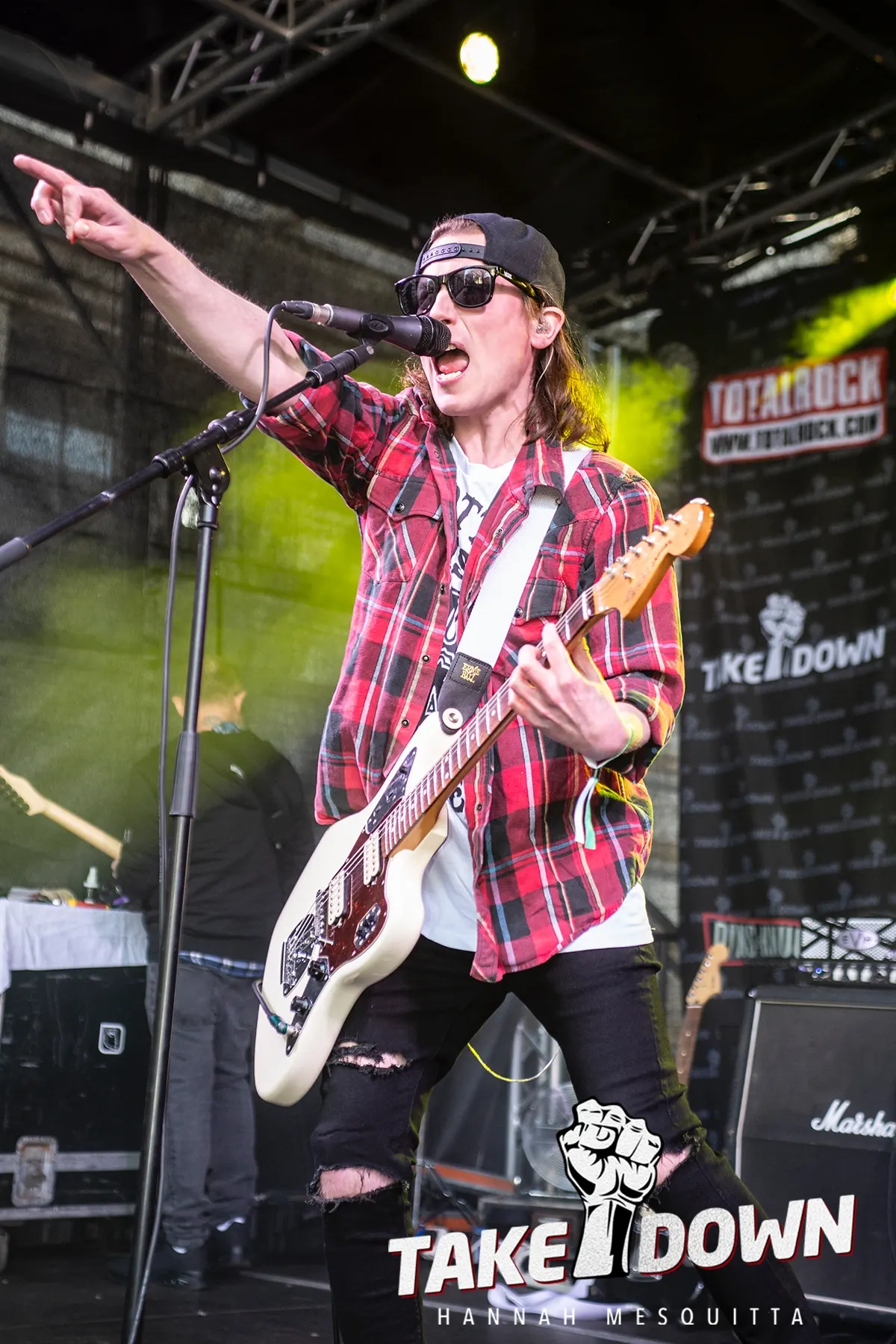 Slackrr guitarist Scotty at Takedown Festival